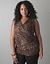 Animal print sleeveless blouse by Lane Bryant