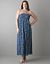 Smocked chiffon maxi dress by Lane Bryant