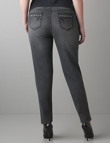 Studded skinny jean by Lane Bryant