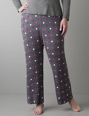 Full Figure Polka Dot Sleep Pant by Cacique
