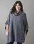 Plus Size Marled Poncho by Lane Bryant