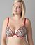 Solid & animal print reversible plunge by Cacique