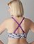 Solid & zebra print reversible plunge by Cacique
