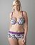 Solid & zebra print reversible plunge by Cacique