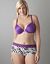 Solid & zebra print reversible plunge by Cacique