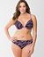 Solid & zebra print reversible plunge by Cacique