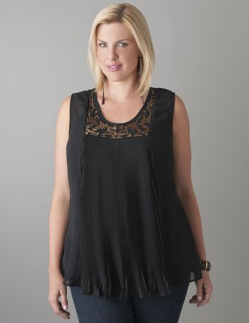 Plus Size Embellished Tunic by Lane Bryant