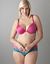 Solid & animal print reversible plunge by Cacique