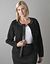 Embellished black denim jacket by Lane Bryant