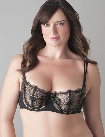 Sparkle Lace French Balconette Bra