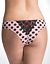 Lace back polka dot tanga panty by Cacique