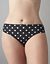 Polka dot & lace tanga panty by Cacique
