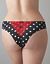 Polka dot & lace tanga panty by Cacique