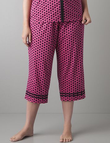 Polka dot sleep crop by Cacique