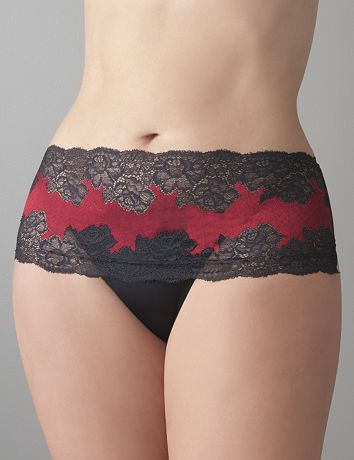 Plus Size Floral Tanga by Cacique