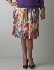 Plus Size Pleated Skirt by Lane Bryant