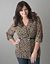 Plus Size Sheer Cheetah Blouse by Lane Bryant