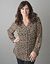 Plus Size Sheer Cheetah Blouse by Lane Bryant