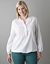 Plus Size Ruffled Voile Shirt by Lane Bryant