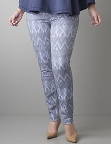 Plus Size Printed skinny jean by Lane Bryant
