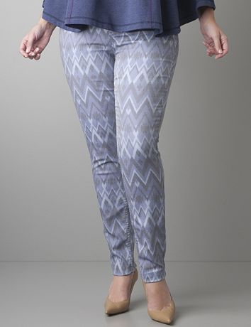 Plus Size Printed skinny jean by Lane Bryant