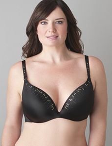 Studded Cushion Comfort plunge bra