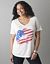American flag glitter tee by Lane Bryant