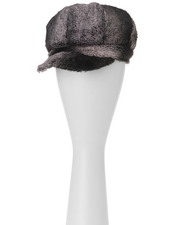 Faux Chinchilla Fur Cabbie Hat by Lane Bryant