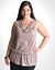Plus Size Peplum Halter Top by Lane Bryant