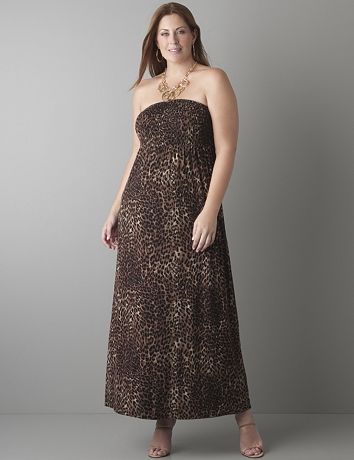 Animal print maxi dress by Lane Bryant