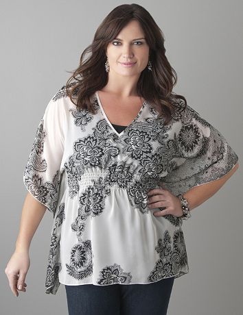 Plus Size Drama Sleeve Layering Top