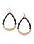 Chain wrapped teardrop earrings by Lane Bryant