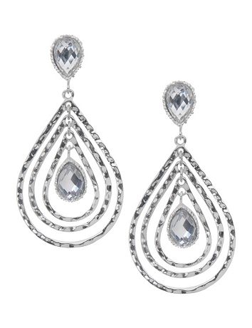 Nested teardrop button earrings by Lane Bryant