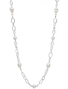 Pearl and chain necklace by Lane Bryant