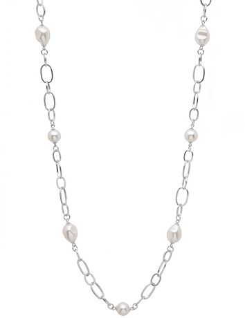 Pearl and chain necklace by Lane Bryant