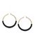 Black & gold hoop earrings by Lane Bryant