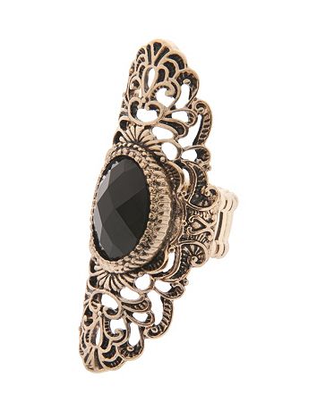 Filigree oval stretch ring by Lane Bryant