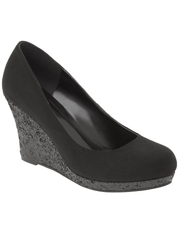 Wide Width Glitter Wedge by Lane Bryant
