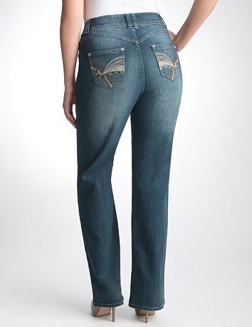 Plus Size Embellished Boot Cut Jean