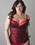 Plus Size Satin and Lace Corset by Cacique