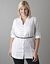 Plus Size Belted Tuxedo Shirt by Lane Bryant