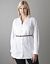 Plus Size Belted Tuxedo Shirt by Lane Bryant