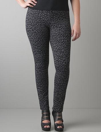 Plus Size leopard jegging by Lane Bryant