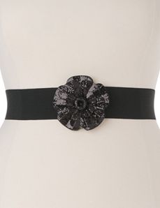 Plus Size Flower Stretch Belt by Lane Bryant