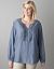 Ruffled chambray shirt by Lane Bryant