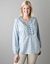 Ruffled chambray shirt by Lane Bryant