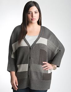 Plus Size Boxy Cardigan by Lane Bryant