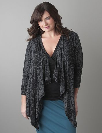 Plus Size Python Knit Overpiece
