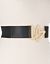 Plus Size Stretch Belt with Icon Buckle