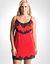 Plus Size Sequin Lace Trim Chemise by Cacique
